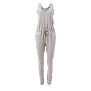 Girlfriend Collective Coyote Grey Scoop Neck Reset Jumpsuit Small